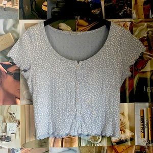 John Galt Light Blue Zelly Top